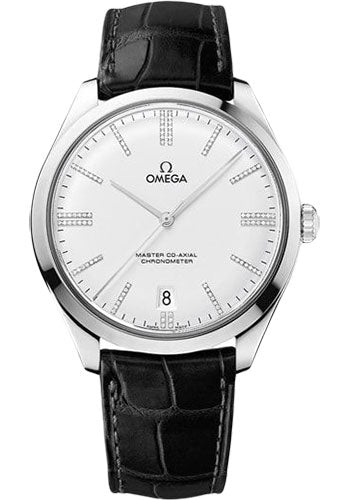 Omega De Ville Tresor Master Co-Axial Limited Edition of 88 Watch - 40 mm White Gold Case - Domed -Silver Dial - Black Leather Strap - 432.53.40.21.52.001