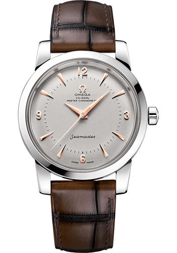 Omega Seamaster 1948 Co-Axial Master Chronometer Limited Edition of 70 Watch - 38 mm Platinum Case - Domed Platinum Dial - Brown Leather Strap - 511.93.38.20.99.002